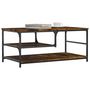 Voir la diapositive 3 : VIDAXL Table basse chene fume 90x49x40 cm bois d'ingenierie
