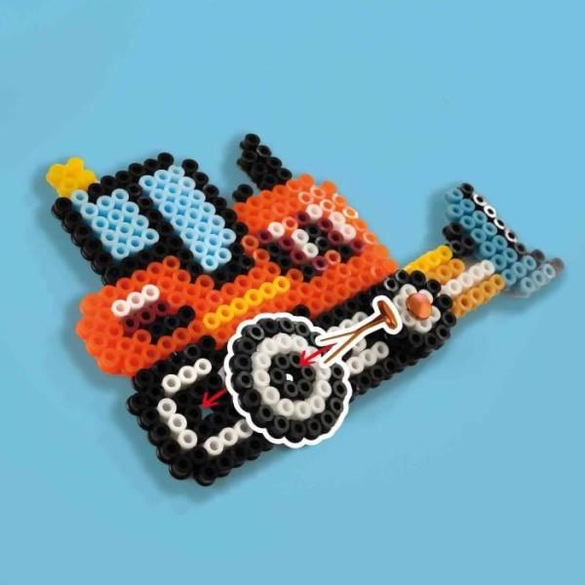 Voir la diapositive 3 : SES Creative Perles a repasser - Camions de chantier - SES CREATIVE - Crée 5 types de véhicules de chantier.