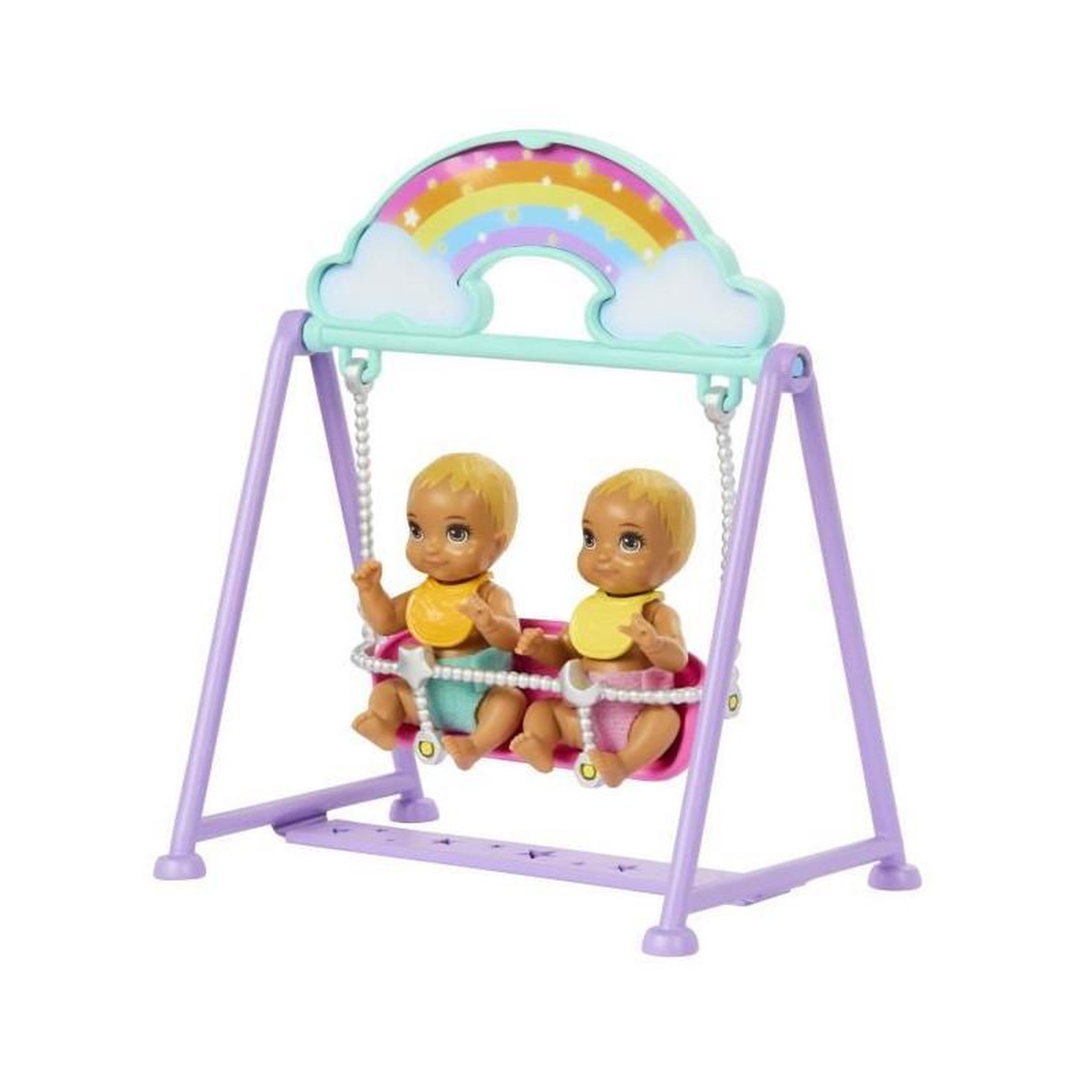 Voir la diapositive 3 : BARBIE Barbie-La Chambre des Jumeaux-Coffret Skipper, bébés et accessoires HXM99