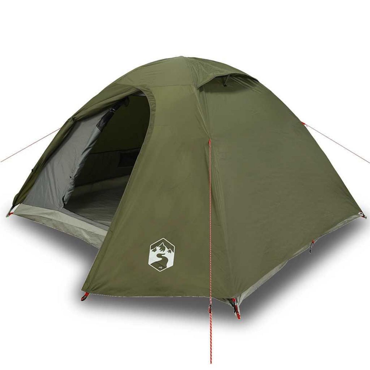 VIDAXL Tente de camping a dome 3 personnes vert olive impermeable