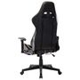 Voir la diapositive 4 : VIDAXL Chaise de jeu avec repose-pied Noir et dore Cuir artificiel