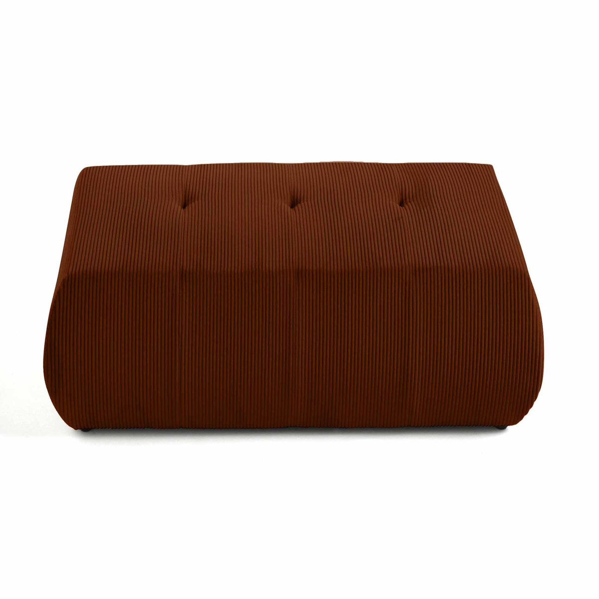 LISA DESIGN Onyx - pouf d'appoint - en velours côtelé