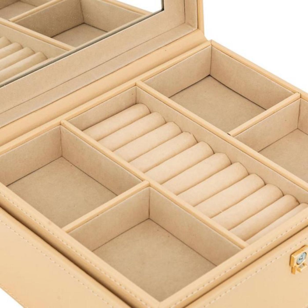 Paris Prix Boîte à Bijoux  Hanifa  23cm Beige