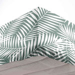Paris Prix Drap Housse en Coton  Botania  160x200cm Sauge