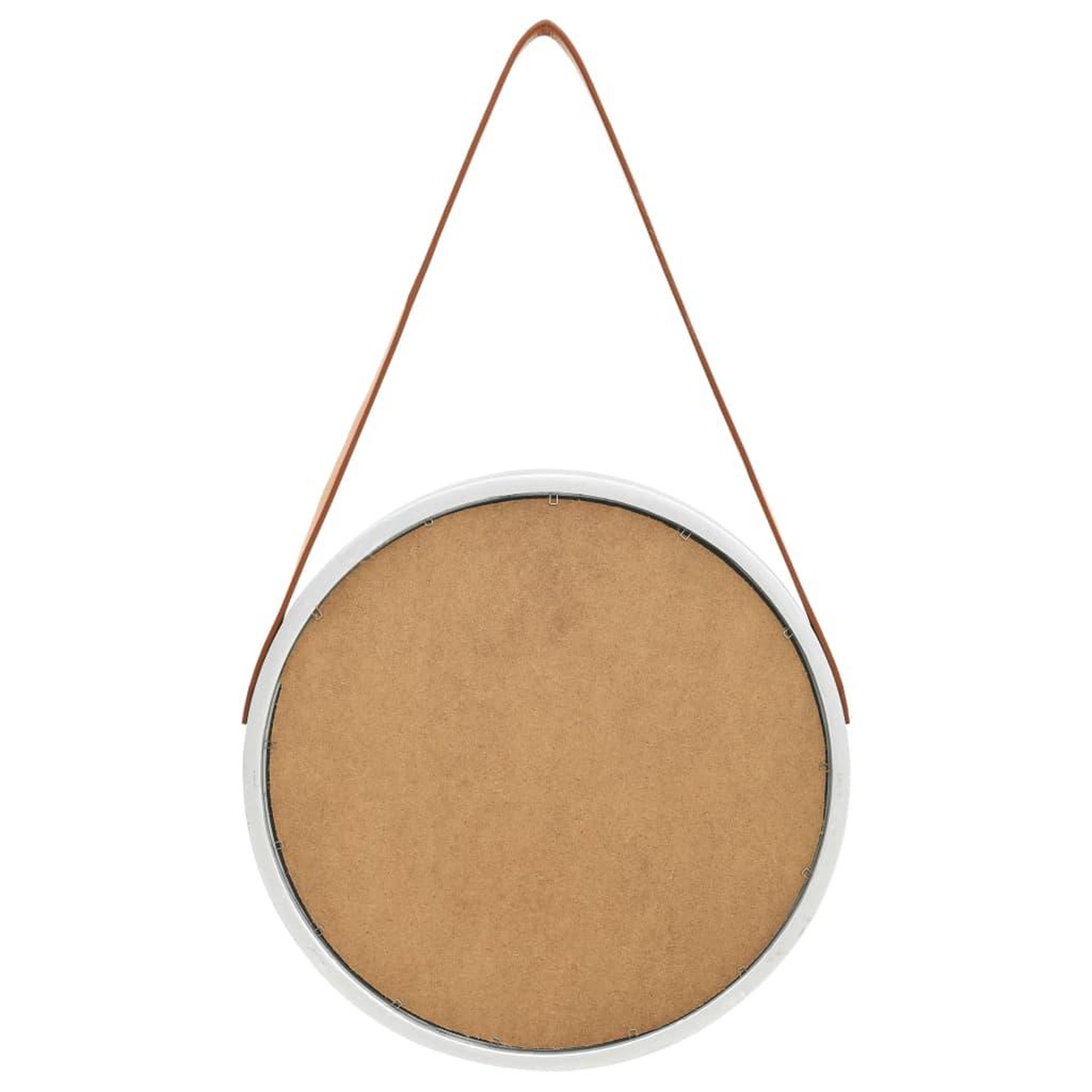 Voir la diapositive 5 : VIDAXL Miroir mural avec sangle 40 cm Argente