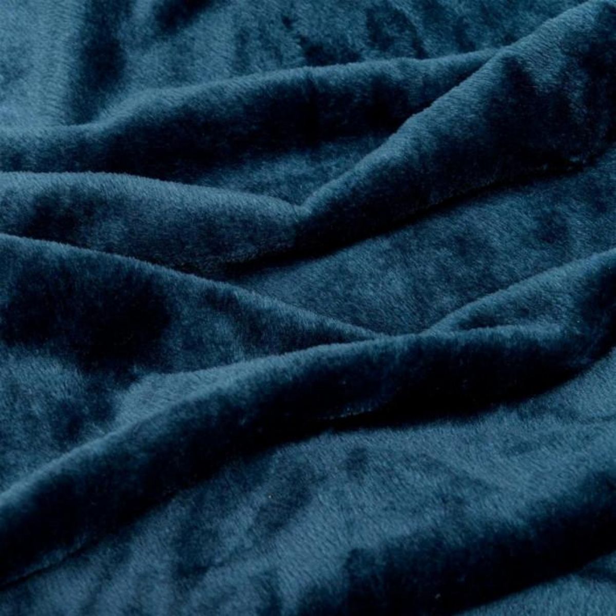ATMOSPHERA Plaid en Flanelle Uni  Ollis  240x260cm Bleu