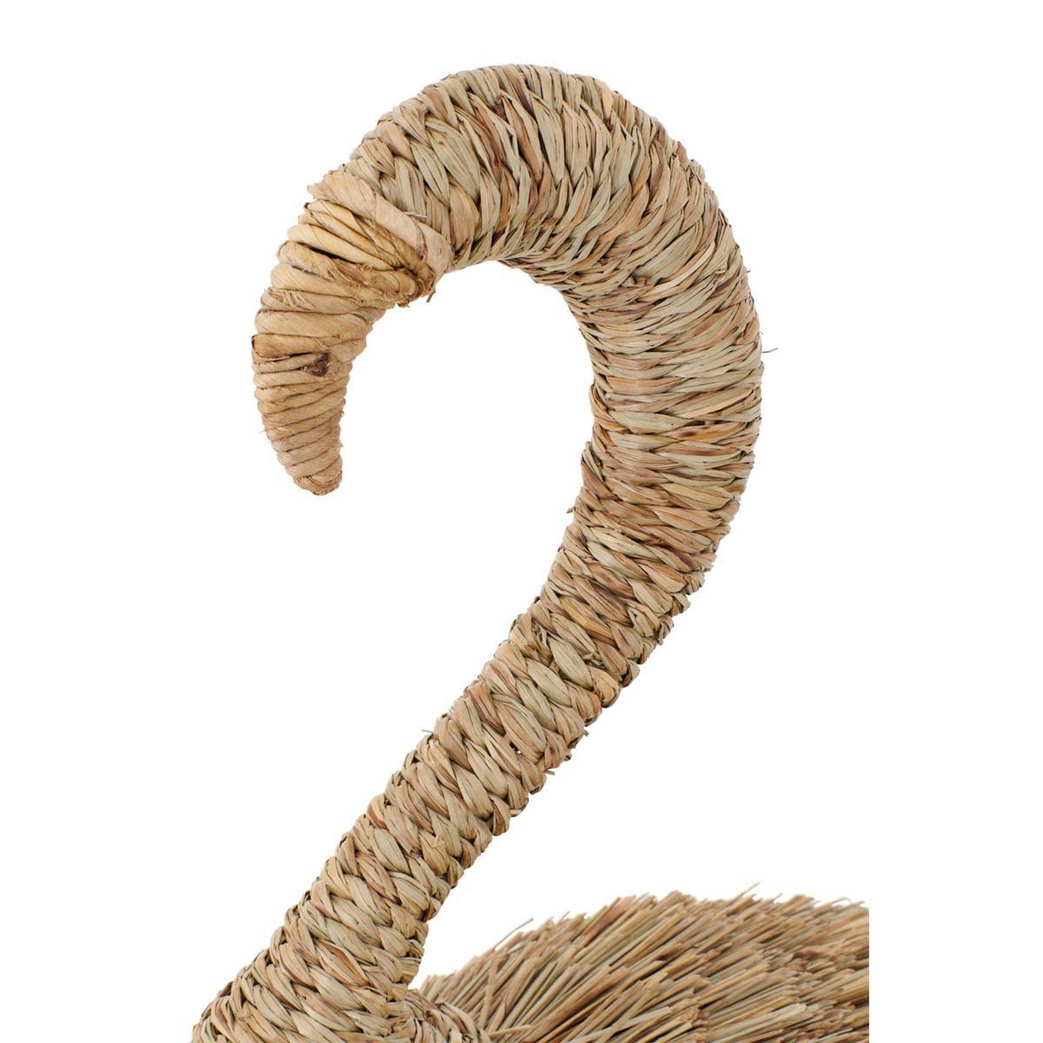 Voir la diapositive 2 : J-LINE Flamant rose herbe  afrique  138cm naturel