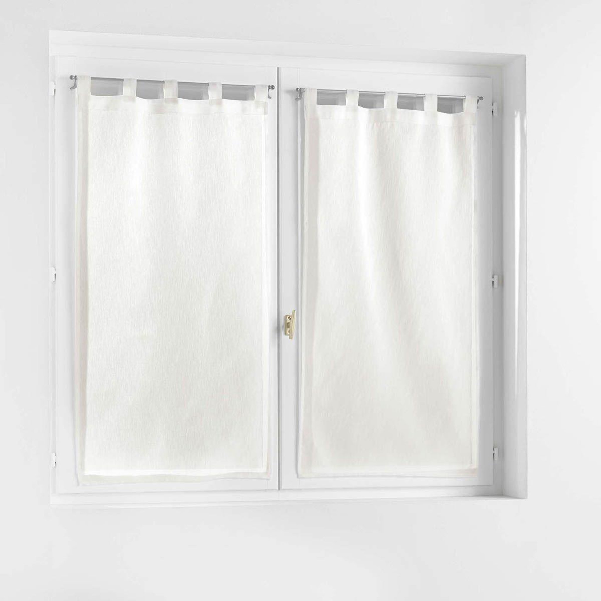 Douceur d'Intérieur Paire de voilages  selena  60x90cm blanc