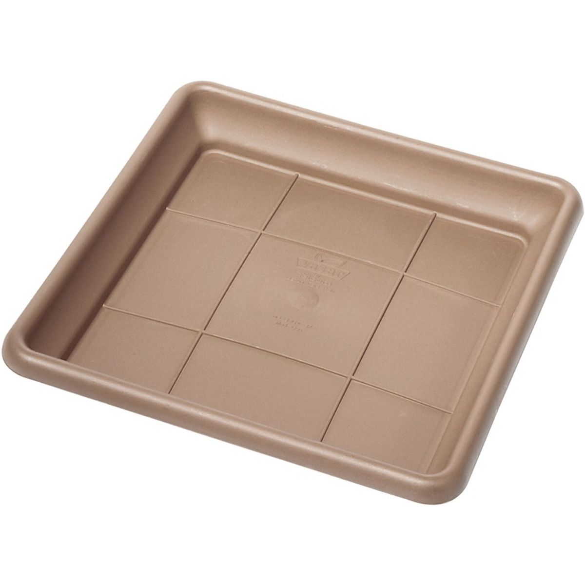 Telcom Soucoupe pour pot carré 25 cm Taupe