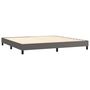 Voir la diapositive 5 : VIDAXL Sommier a lattes de lit avec matelas et LED Gris 200x200 cm