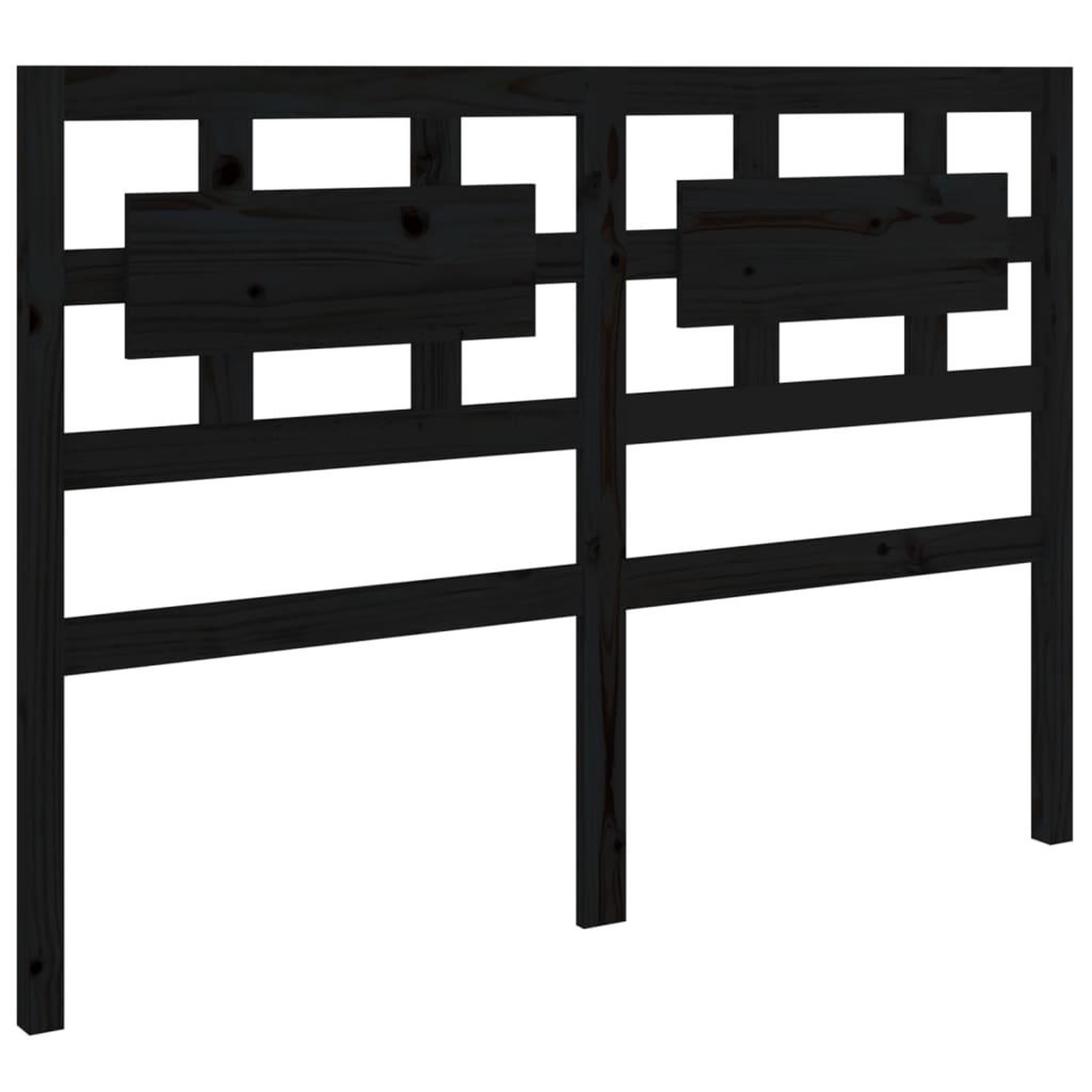 Voir la diapositive 2 : VIDAXL Tete de lit Noir 165,5x4x100 cm Bois massif de pin