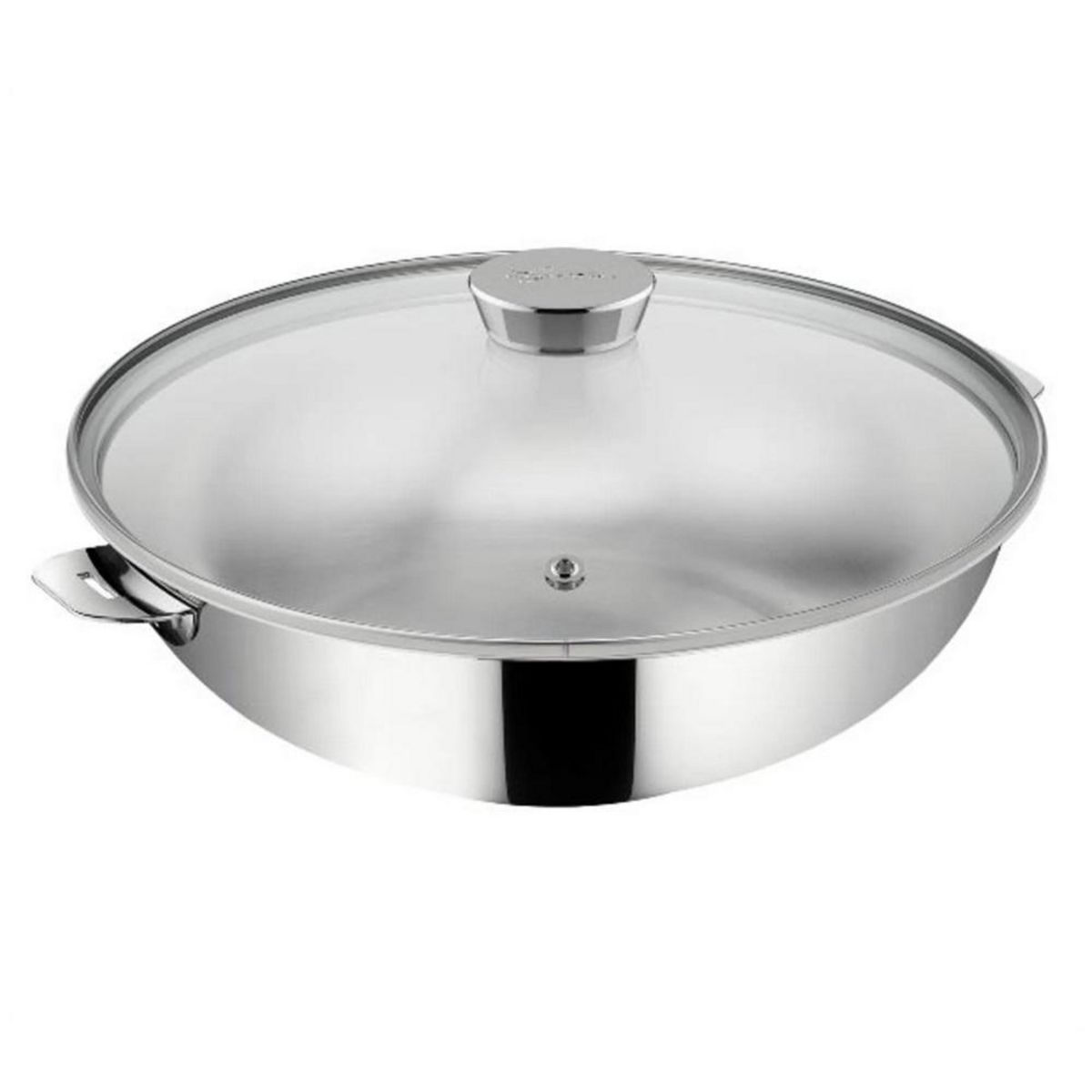 Lagostina Wok avec couvercle 26cm inox - 12138042026