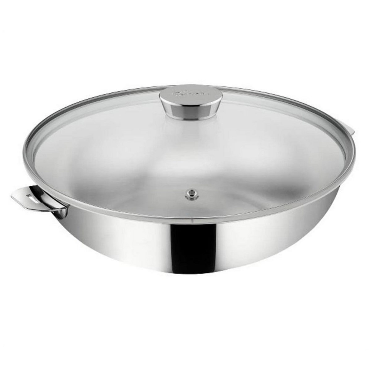 Lagostina Wok avec couvercle 26cm inox - 12138042026