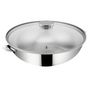 Voir la diapositive 2 : Lagostina Wok avec couvercle 26cm inox - 12138042026