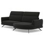 Voir la diapositive 3 : LISA DESIGN Terry - canapé d'angle droit 4 places avec têtières réglables en tissu texturé