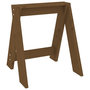 Voir la diapositive 4 : VIDAXL Tabourets lot de 2 marron miel 40x40x45 cm bois massif de pin