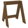 Voir la diapositive 4 : VIDAXL Tabourets lot de 2 marron miel 40x40x45 cm bois massif de pin