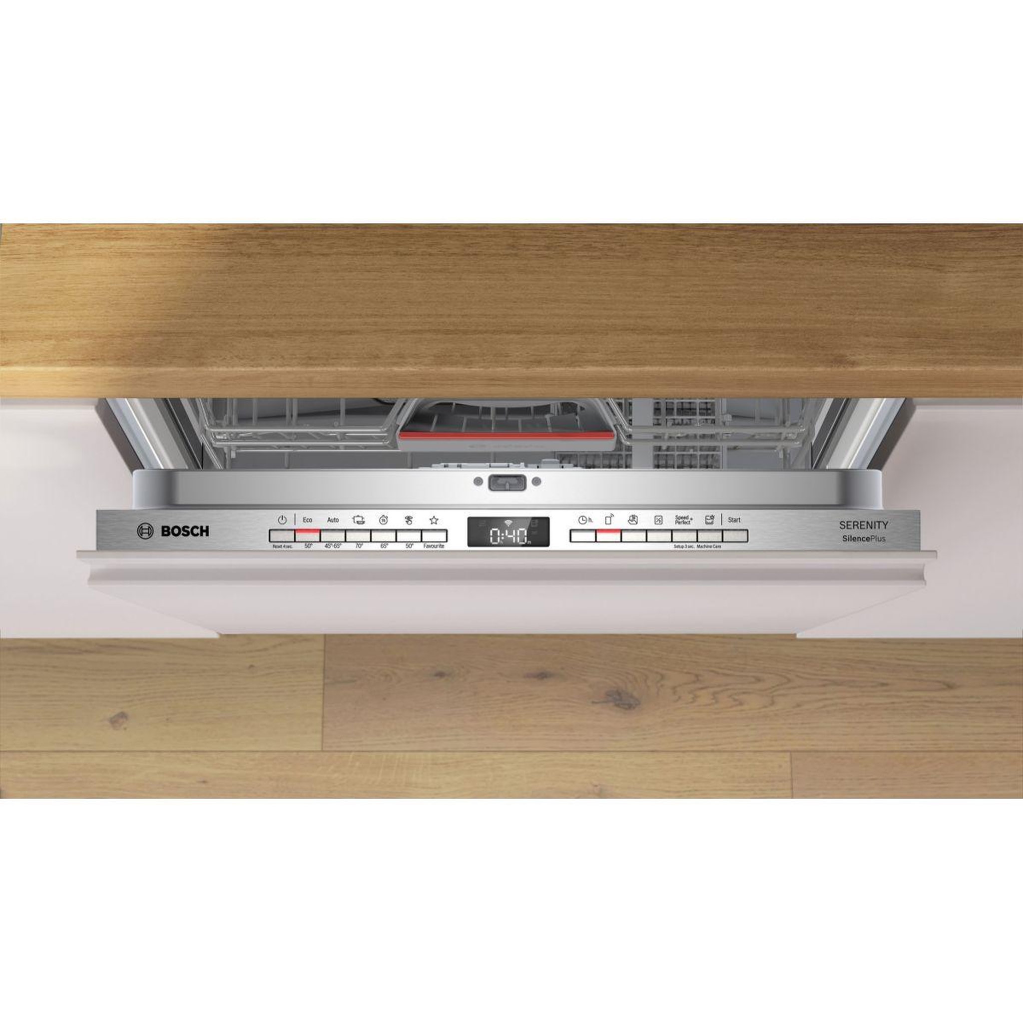 Voir la diapositive 4 : BOSCH Lave vaisselle encastrable SMV4ETX07E Serenity Série 4 Silence Plus