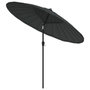 Voir la diapositive 3 : VIDAXL Parasol d'exterieur avec mat en aluminium 270 cm Anthracite