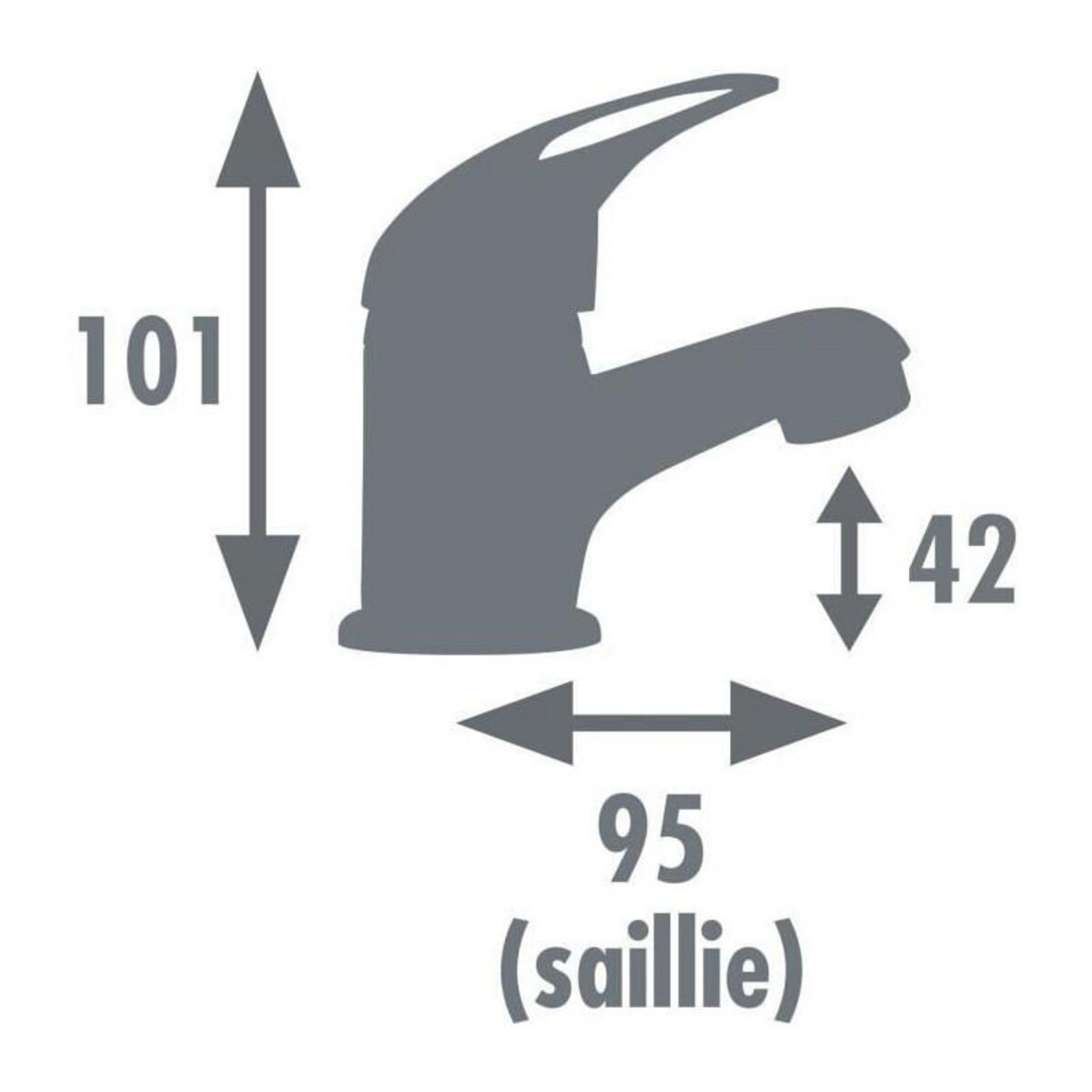 GENERIQUE Mitigeur Lavabo - EDOUARD ROUSSEAU - JOKER - Chromé