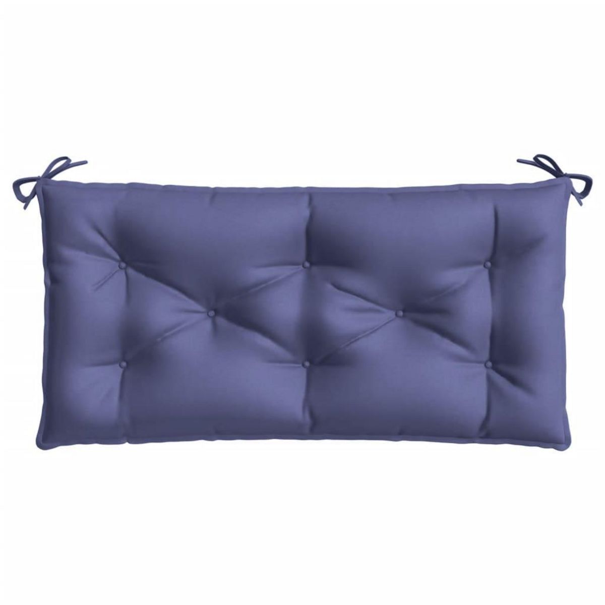VIDAXL Coussins de banc de jardin lot de 2 bleu marine tissu oxford