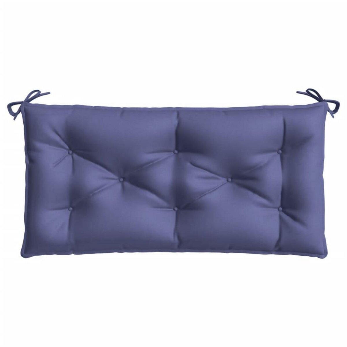 VIDAXL Coussins de banc de jardin lot de 2 bleu marine tissu oxford