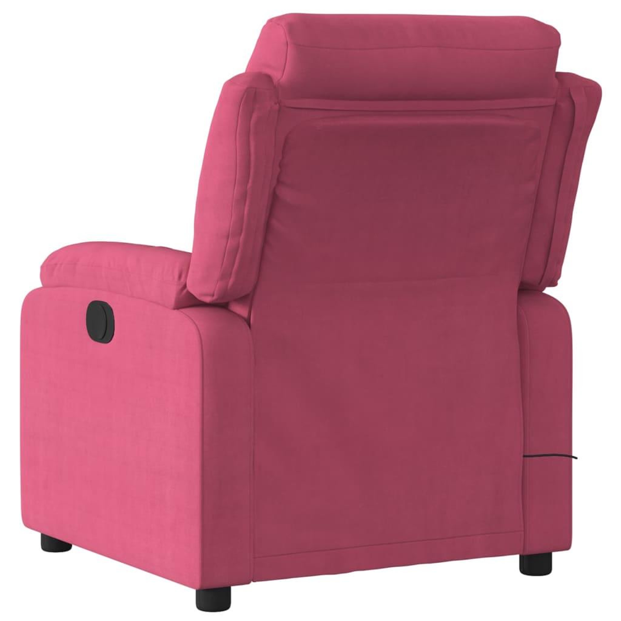 Voir la diapositive 4 : VIDAXL Fauteuil de massage inclinable rouge bordeaux velours