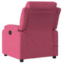 Voir la diapositive 4 : VIDAXL Fauteuil de massage inclinable rouge bordeaux velours