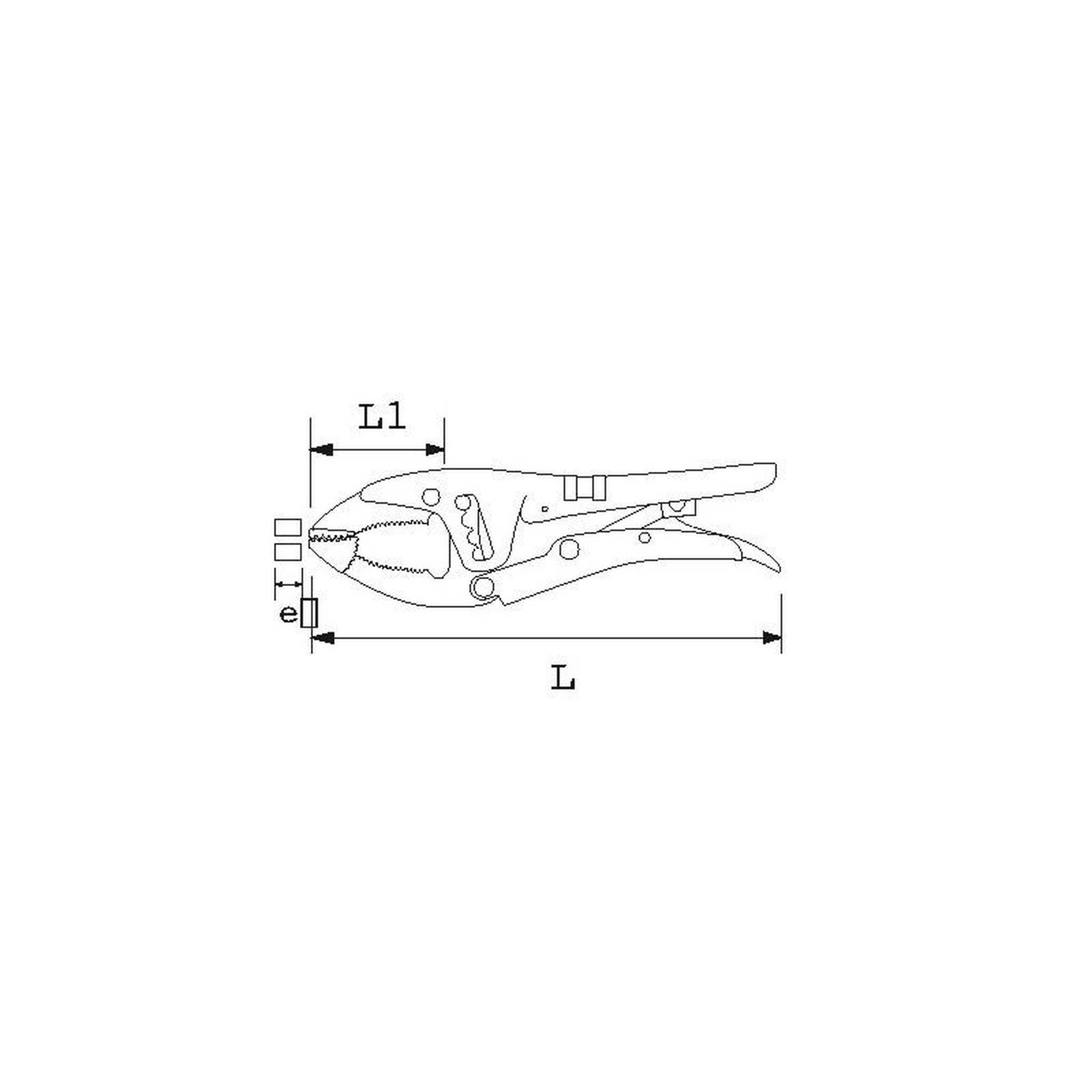 Voir la diapositive 2 : SAM OUTILLAGE Pince étau à grande ouverture SAM OUTILLAGE 212 25