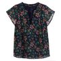 Voir la diapositive 3 : INEXTENSO Blouse manches papillons avec pompons à fleurs femme