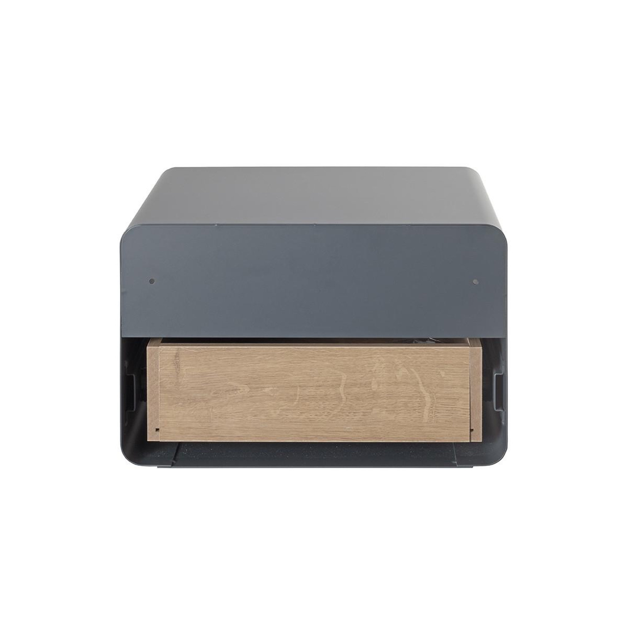 Voir la diapositive 5 : Paris Prix Étagère murale avec tiroir & niche  korfu  38cm anthracite