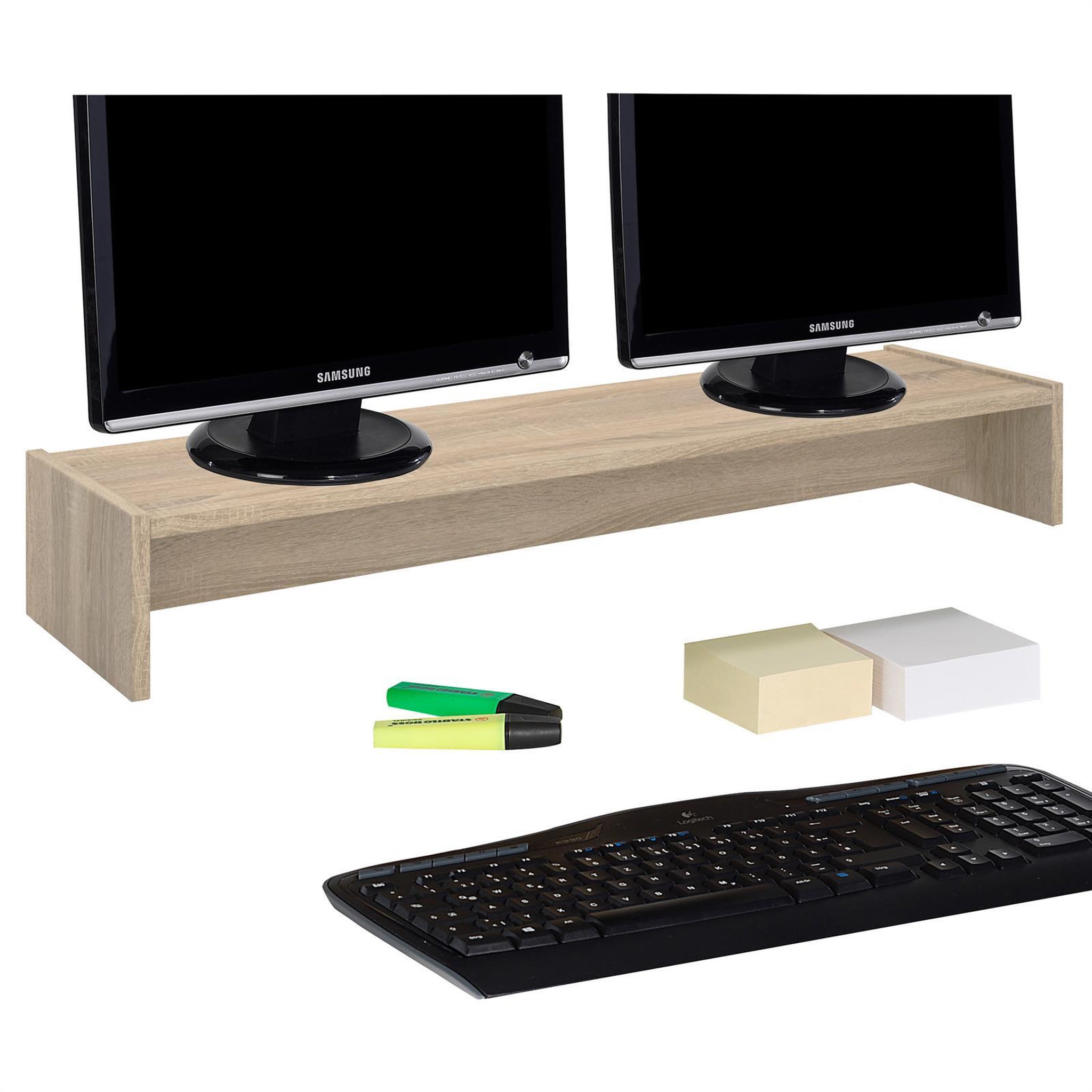 Voir la diapositive 1 : IDIMEX Support d'écran d'ordinateur SCREEN, en mélaminé