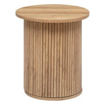 ATMOSPHERA Table à café Colva en bois Diam 45 cm - Marron