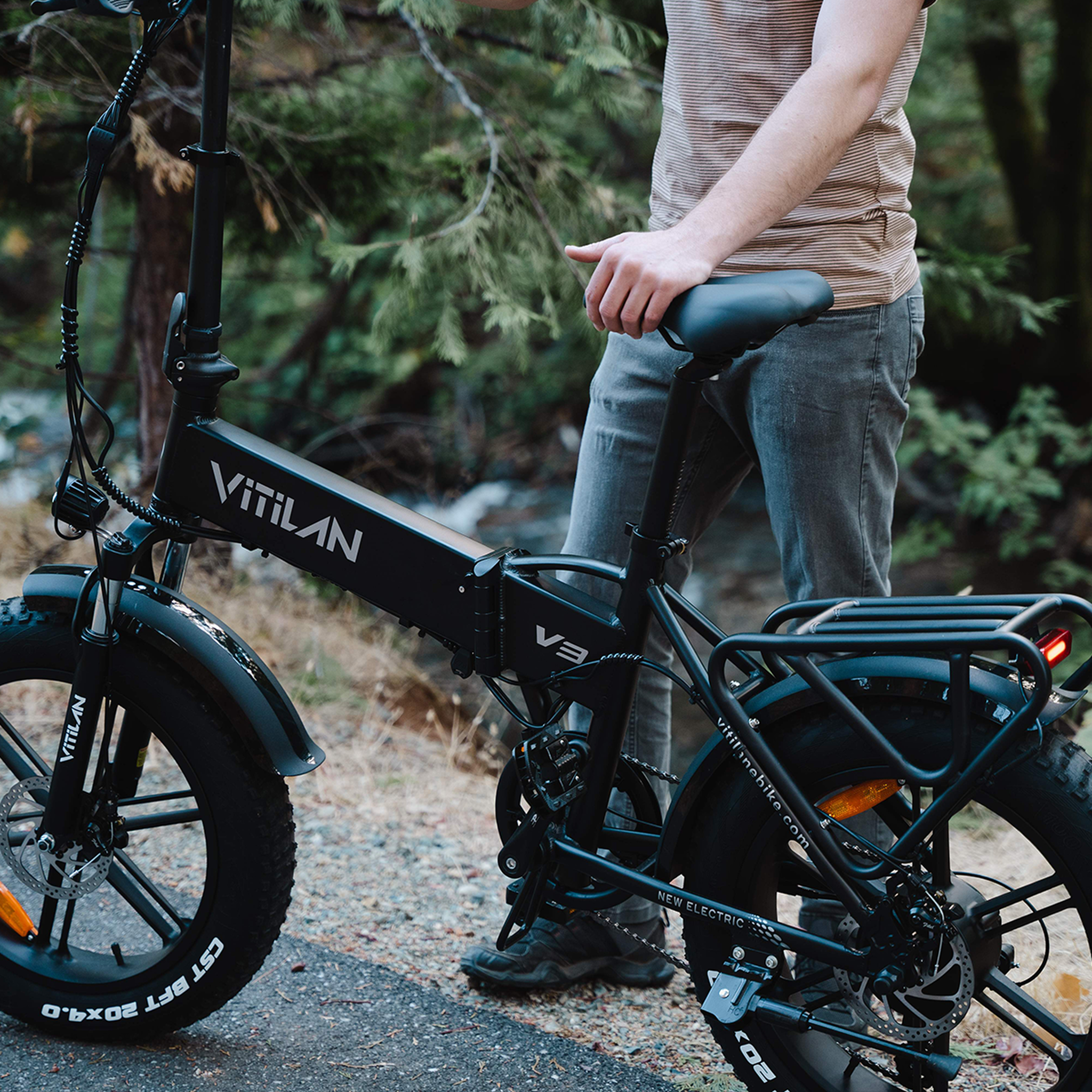 Voir la diapositive 5 : VITILAN Vélo électrique tout-terrain pliable Vitilan V3 2.0
