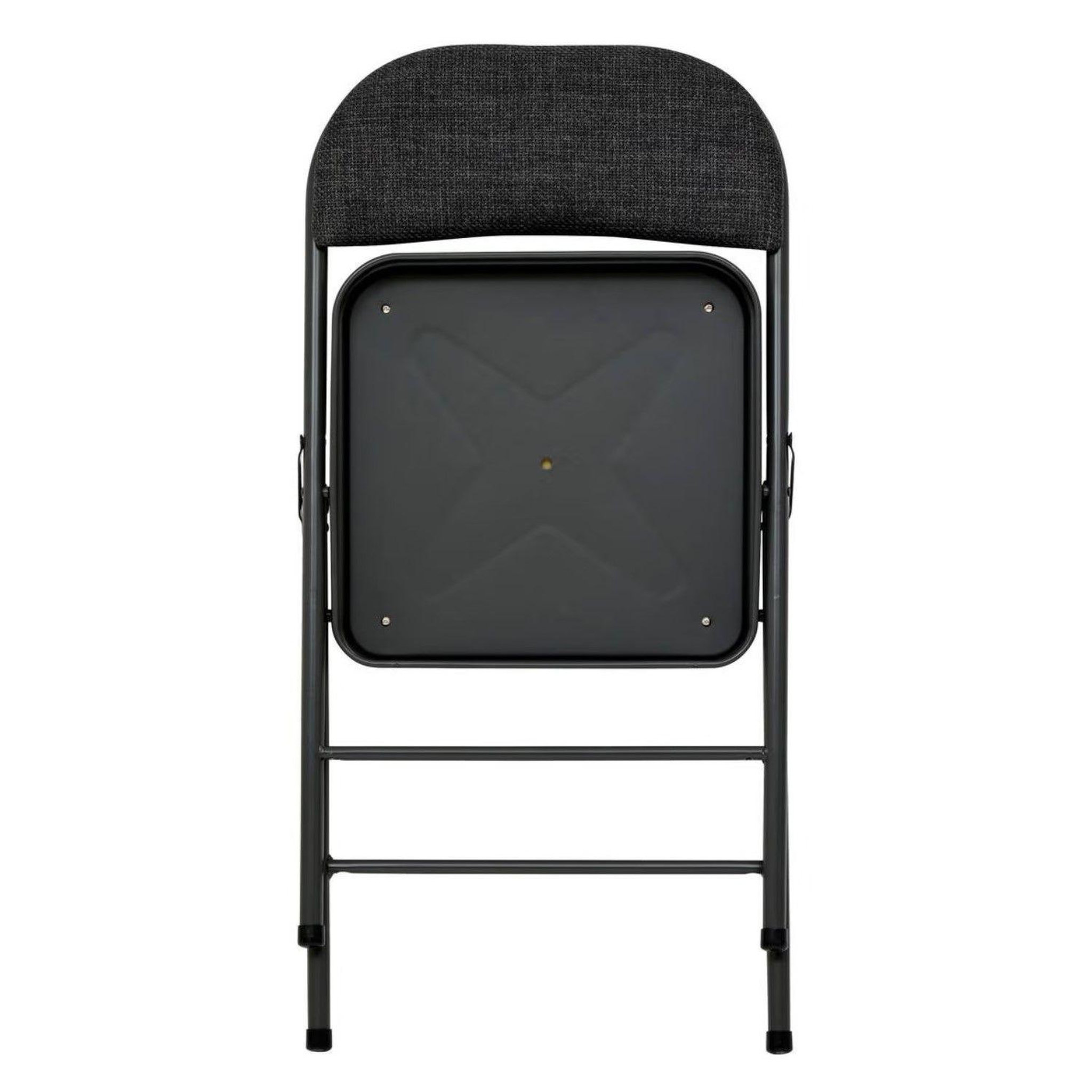Voir la diapositive 4 : FIVE Lot de 4 chaises pliantes en tissu chiné FLEXY