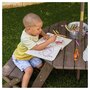 Voir la diapositive 4 : Kidkraft Ensemble jardin pour enfant avec parasol - Table et tabourets en bois - OCTAGON