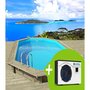 Voir la diapositive 1 : Habitat et Jardin Piscine bois   Palma 145   7.57 x 4.07 x 1.44 m + Pompe à chaleur 6.1 kW