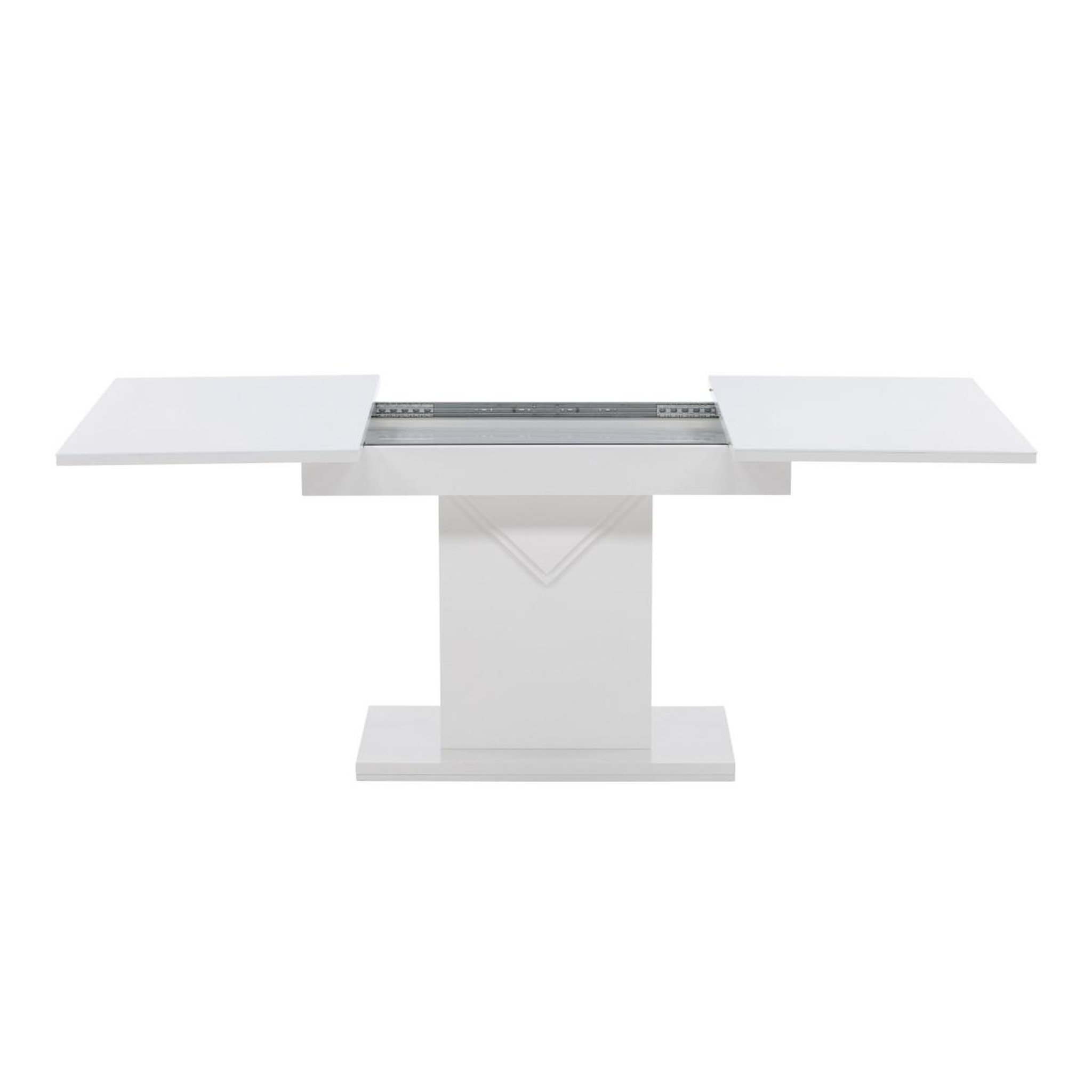 Voir la diapositive 5 : Paris Prix Table à manger extensible  pluto  120-160cm blanc