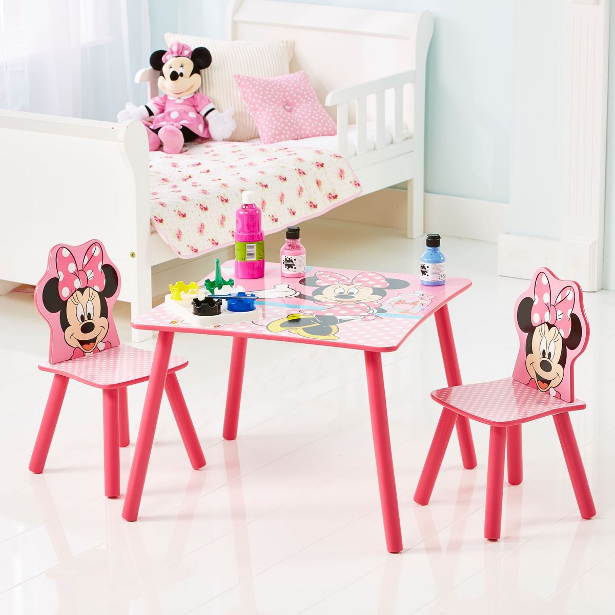MINNIE Minnie Mouse - Ensemble table et 2 chaises pour enfants