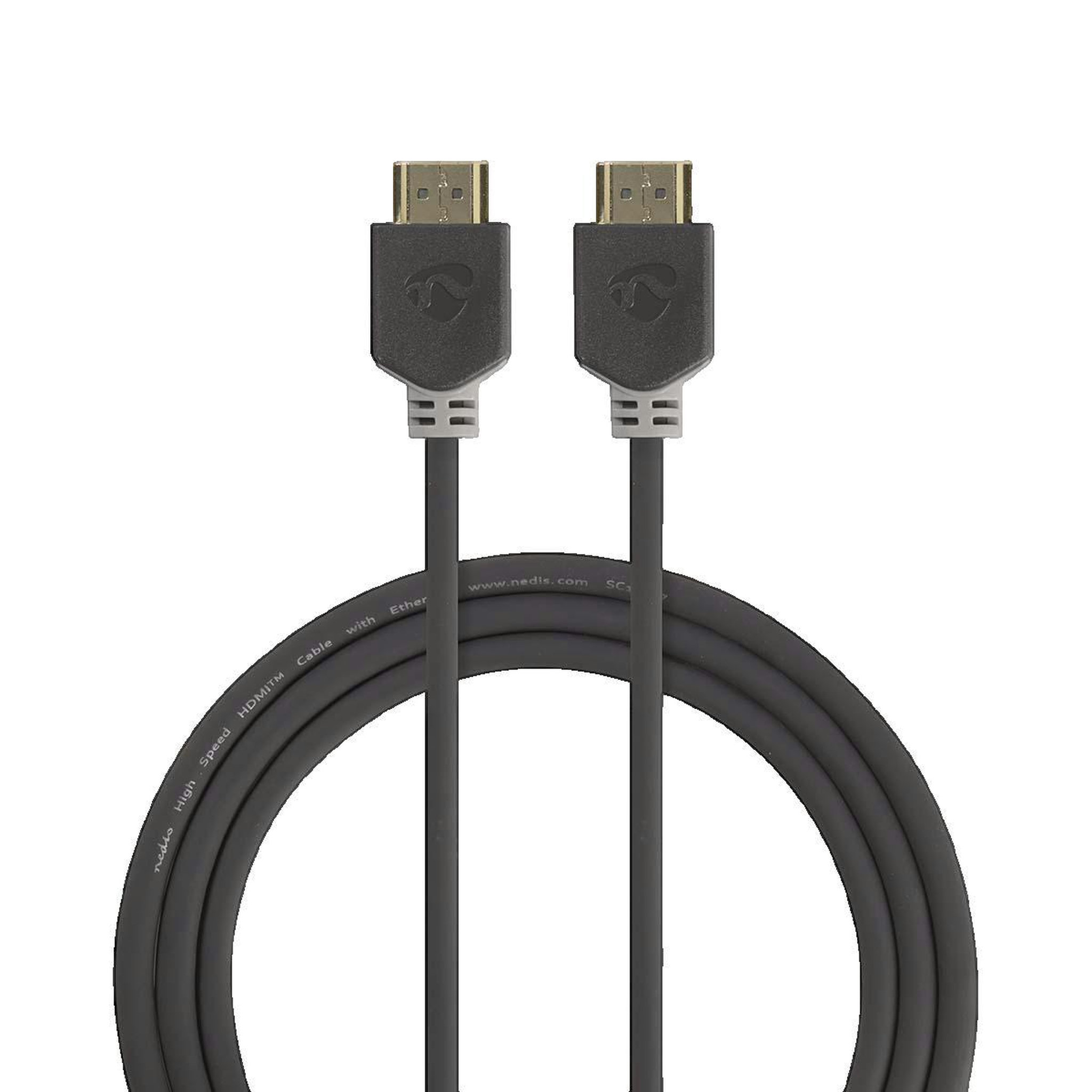 NEDIS Câble HDMI Nedis Premium High Speed 2 m avec Ethernet, 4K, 3D