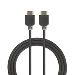 NEDIS Câble HDMI Nedis Premium High Speed 2 m avec Ethernet, 4K, 3D