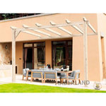 JARDIDECO Pergola adossée en lamellé-collée Amiens 500 x 300 cm - Mardeland