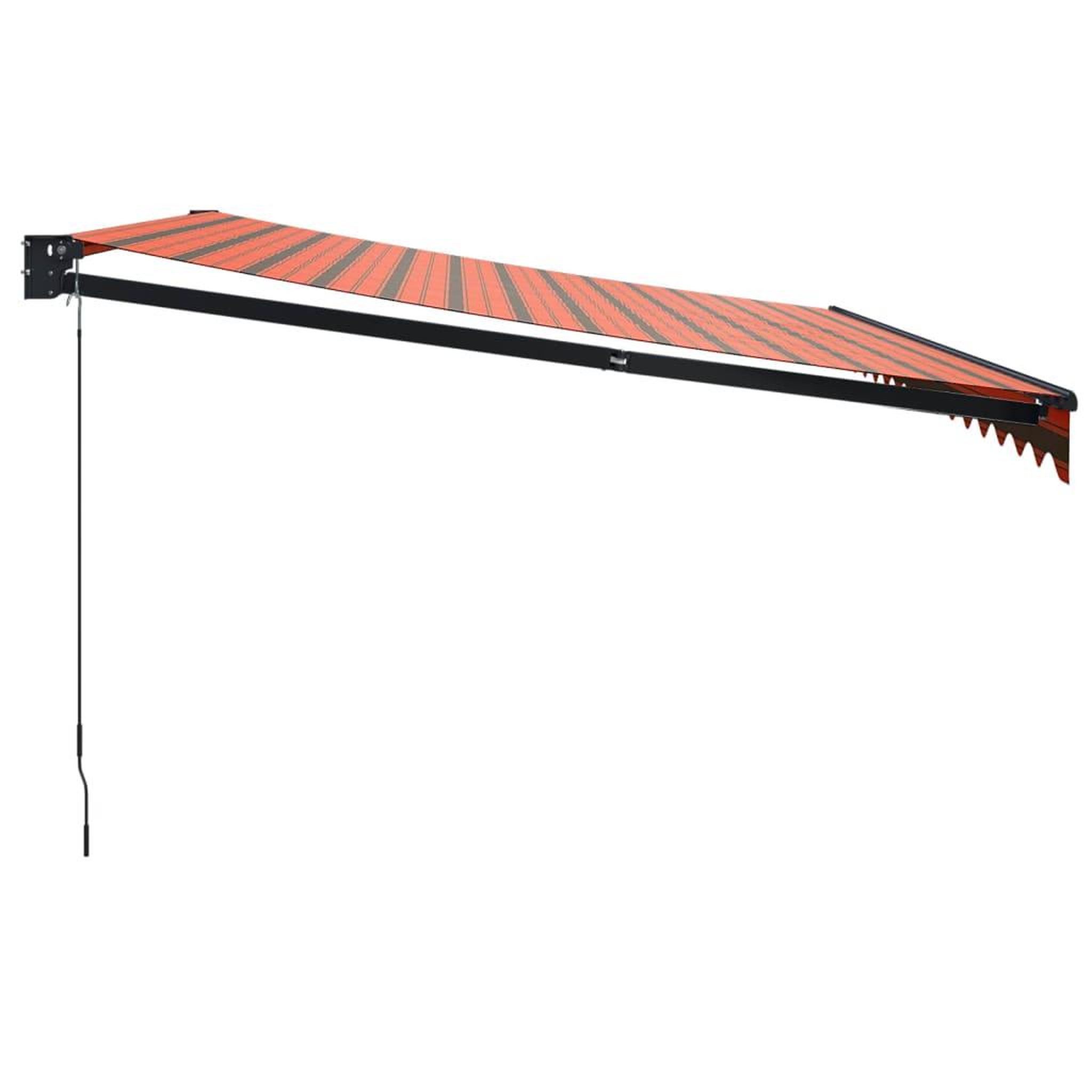 Voir la diapositive 4 : VIDAXL Auvent retractable orange et marron 4x3 m tissu et aluminium