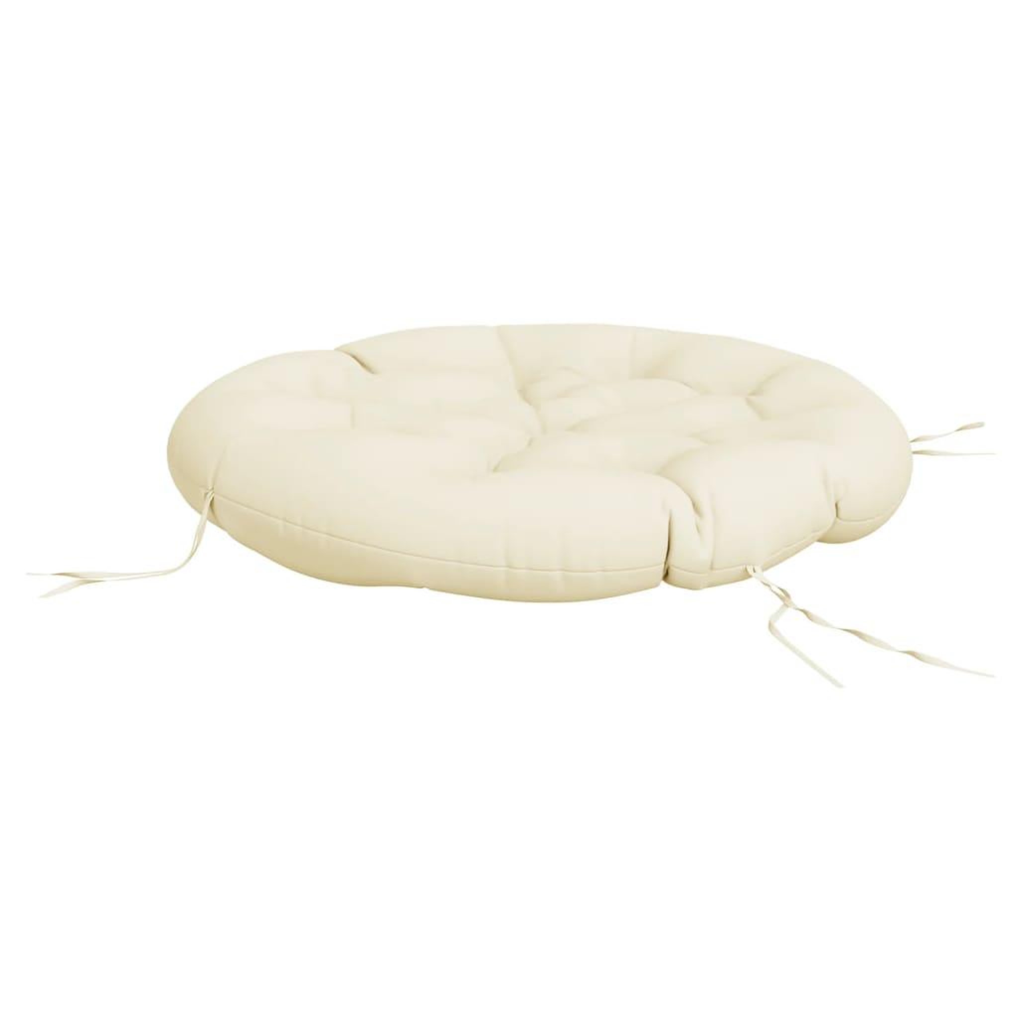 Voir la diapositive 4 : VIDAXL Coussin rond creme Ø 100 x11 cm tissu oxford