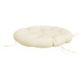 Voir la diapositive 4 : VIDAXL Coussin rond creme Ø 100 x11 cm tissu oxford