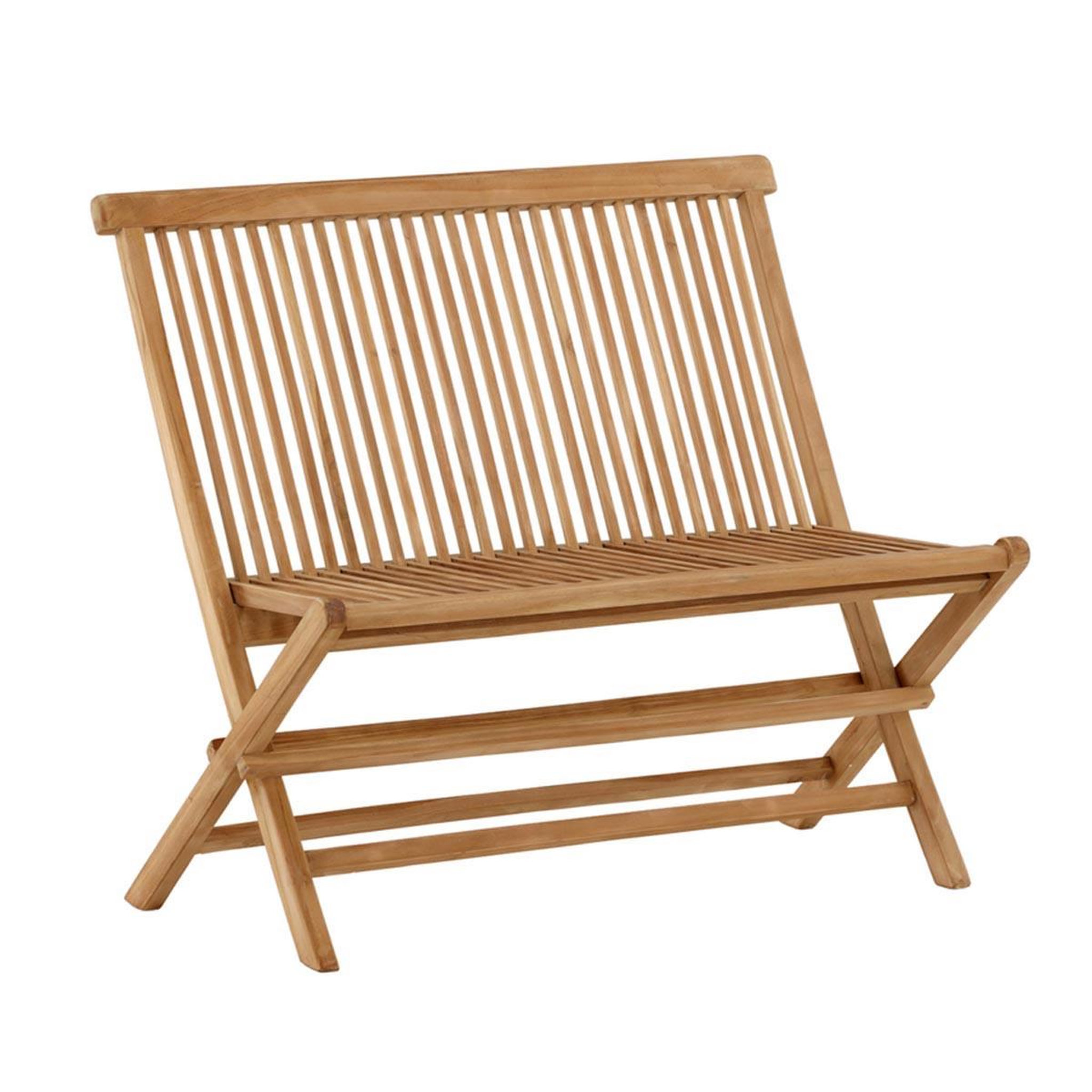 Paris Prix Banc de jardin pliable en teck  ghana  100cm naturel