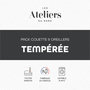 Voir la diapositive 2 : ATELIERS DU NORD Pack Couette + oreillers Tempérée