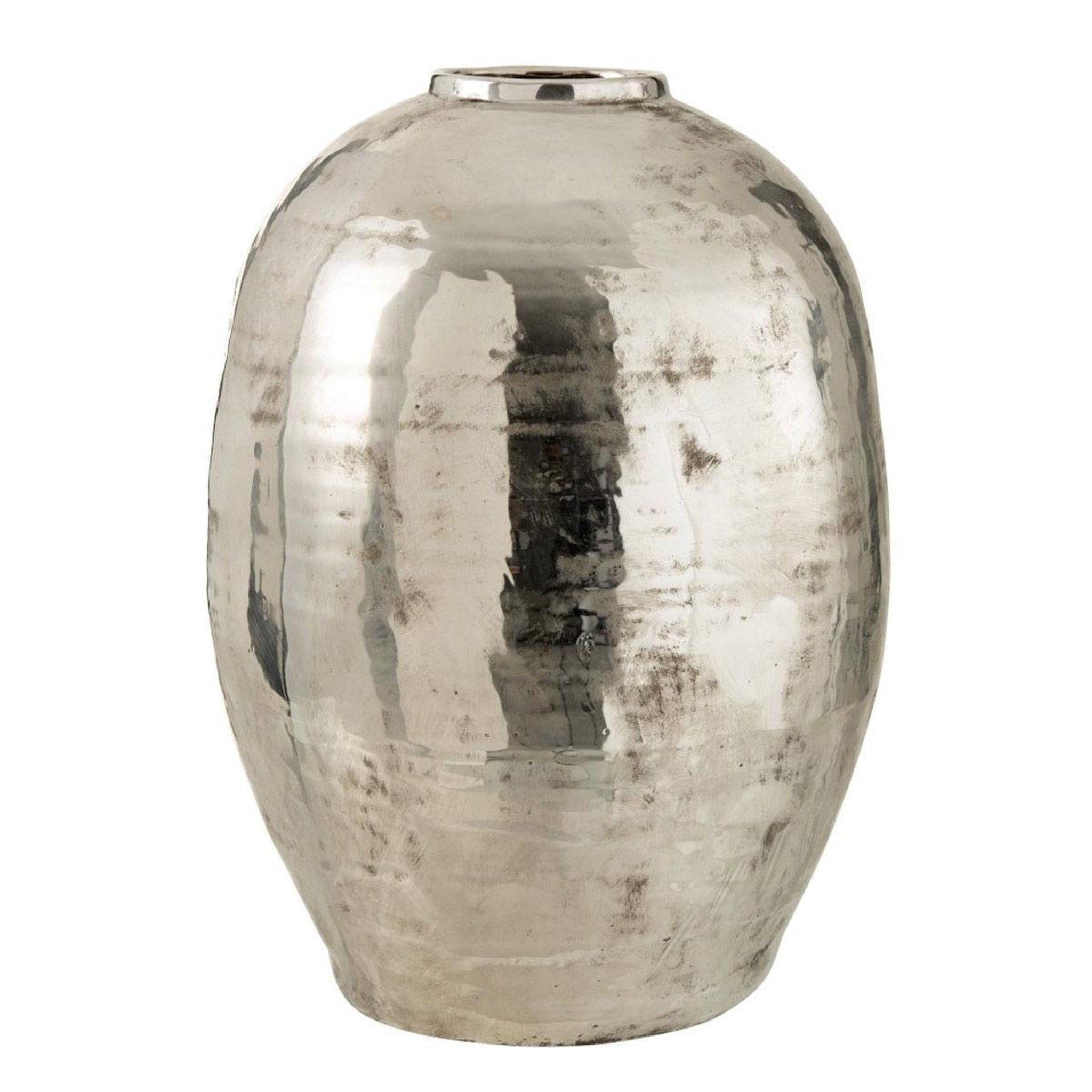 J-LINE Vase Design en Métal  Arya  57cm Argent