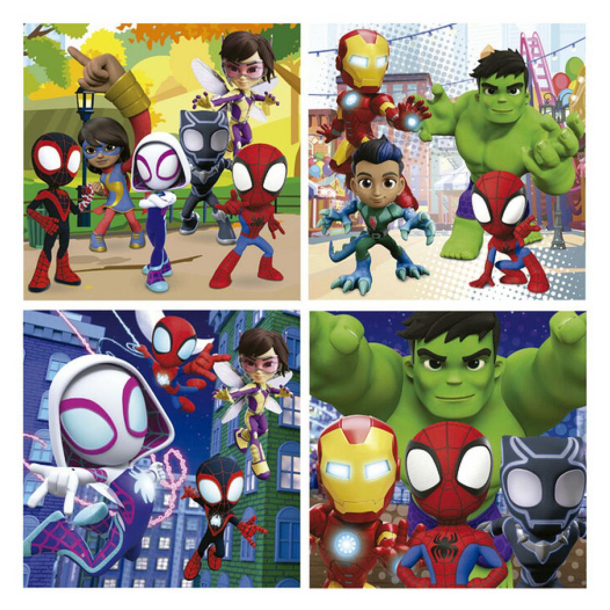 Voir la diapositive 2 : EDUCA Puzzles malette progressif spidey  6-9-12-16 pieces