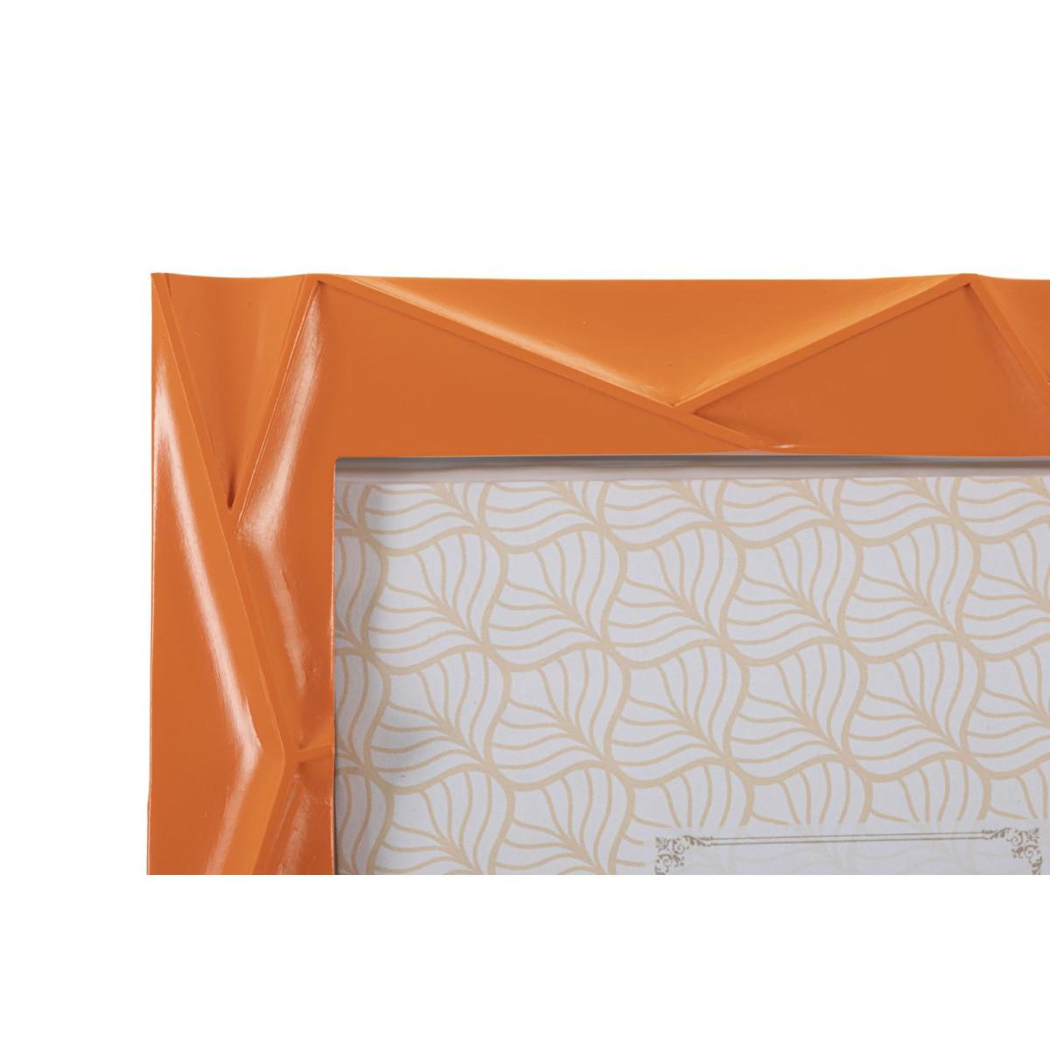 Voir la diapositive 3 : Paris Prix Cadre photo déco en résine  orangy  20x25cm orange